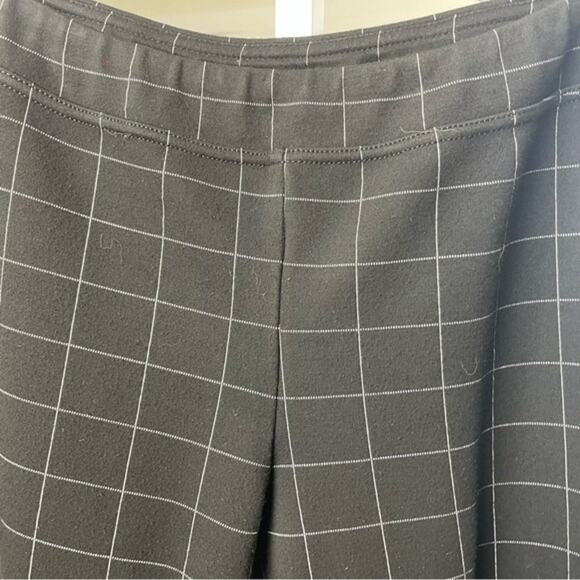 Career Window Pane Ankle Pants Trousers, Black/White, Career, Plus, Chic, XL - Picture 6 of 7